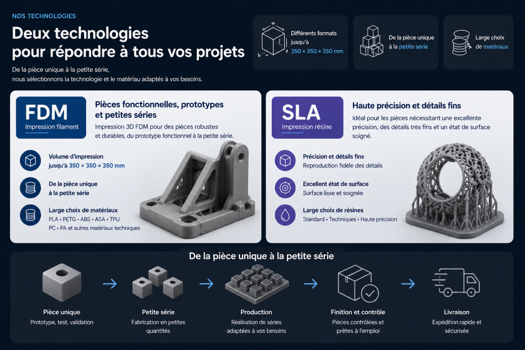 Impression 3D Impression 3D à Lille pour les professionnels